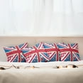 thumbnail image 7 of Ambesonne Shabby Flora Throw Pillow Cover 4 Pack, British Flag Floral, 20", Multicolor, 7 of 7