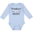 thumbnail image 3 of Inktastic Grandmas Favorite- Heart Grandchild Boys or Girls Long Sleeve Baby Bodysuit, 3 of 5