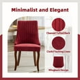 thumbnail image 5 of Mid Century Dining Chairs Dining Chairs Set of 2，Linen Tufted Kitchen Dining Room Chair with Solid Wood Legs, Fabric Upholstered Dining Chair, 5 of 7