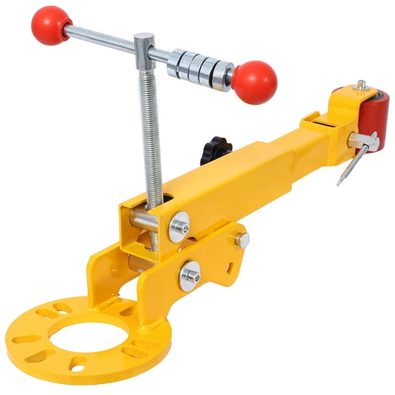 Heavy Duty Fender Roller Tool In Yellow Steel For Auto Body Maintenance, Upgrading Tires And Wheels, Professional-Grade Lip Wheel Arch Roller