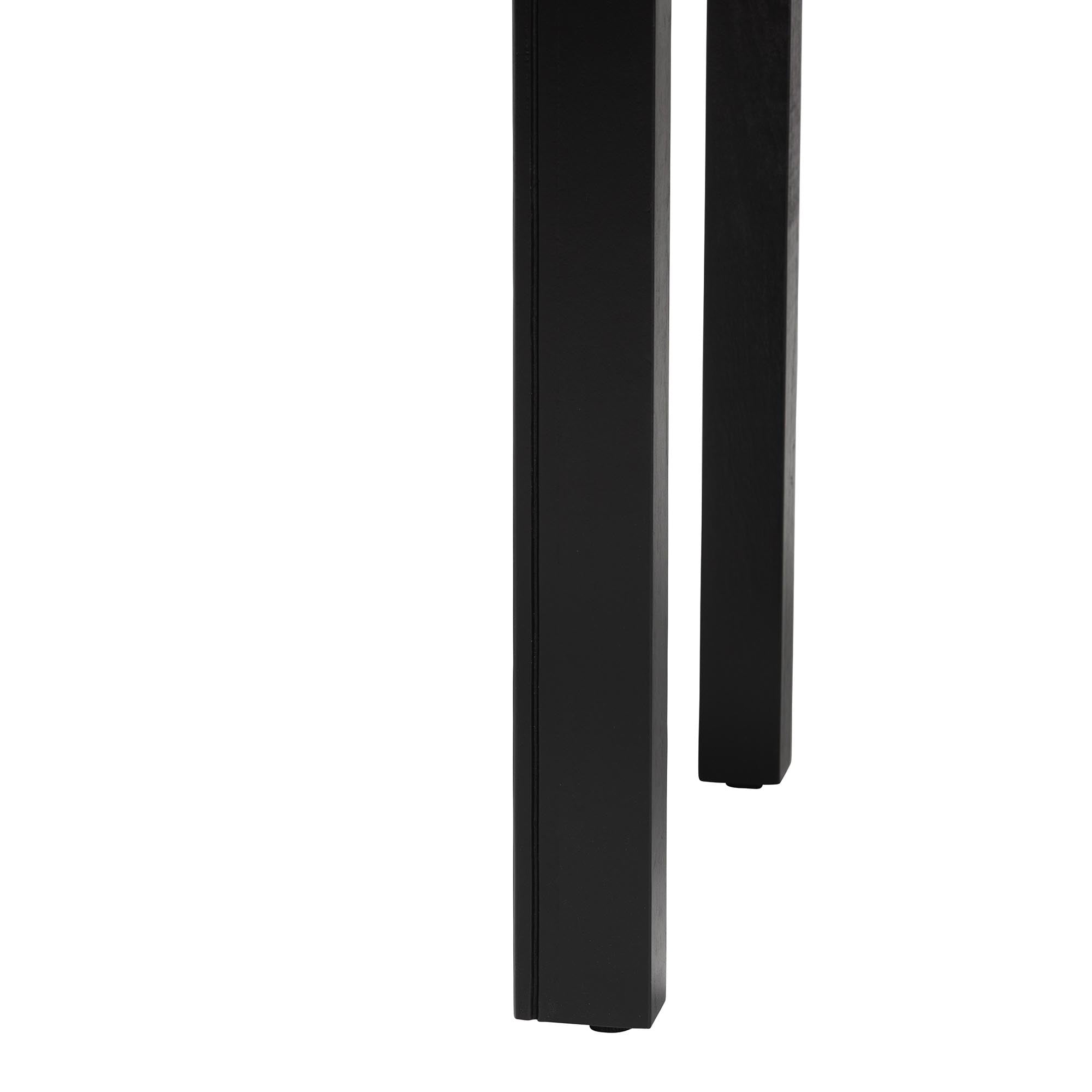 bali & pari Leah Modern Console Table, 3-Drawer, Black