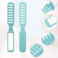 thumbnail image 3 of Unique Bargains 1 Pc Women's Hollow Foldable Mirror Comb Travel for Curly Straight Dry Wet Hair Blue, 3 of 6