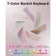 thumbnail image 2 of Funda con Teclado Retroiluminado de 7 Colores Rosa para iPad Mini 5/4 7.9" con Mouse y Soporte para Lápiz, 2 of 9