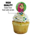 thumbnail image 3 of Teen Titans Go! Starfire Cupcake Picks Toppers Decoration Set of 6, 3 of 7