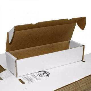 Bundle of 10 Magazine Cardboard Storage Boxes - WHITE without Graphics by  Max Pro Collecting Supplies