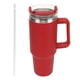 thumbnail image 2 of Vaso Aislado De 40 Oz Con Tapa Y Pajita, Taza De Viaje De Acero Inoxidable A Prueba De Fugas, Taza De Café Con Asa, Botella De Agua Al Vacío De Doble Pared, Vaso De Café, 2 of 8