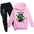 thumbnail image 1 of Minecraft sudadera infantil confeccionada con capucha + pantalón conjunto de 2 piezas PH2088A, 1 of 1