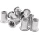 thumbnail image 3 of 100PCS Threaded Rivet Nut Threaded Rivet Rivet Nut Flat Head Threaded Rivet Nuts Rivet Nut Threaded Insers Nut Head Nut, M8, 3 of 4