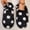 Black, variant on Women's Closed Toe Mule Slippers Polka Dot Faux Fur Upper Plush Lining Soft Cushioned Non-Slip Sole Indoor Outdoor Winter Casual Footwear(Pink,36)