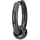 thumbnail image 3 of Pendientes de aro con bisagras Huggie de cuentas circulares negras de acero inoxidable para hombres y mujeres, 2 piezas Ormromra, 3 of 5