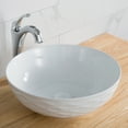 thumbnail image 2 of KRAUS Viva Round White Porcelain Ceramic Vessel Bathroom Sink, 16 1/2 in. D x 5 1/2 in. H, 2 of 14