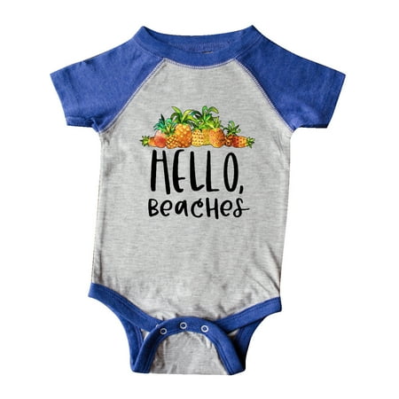 

Inktastic Hello Beaches Group of Pineapples Gift Baby Boy or Baby Girl Bodysuit