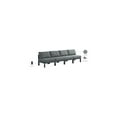 thumbnail image 2 of Meridian Furniture Nizuc Grey Outdoor Patio Modular Sofa, 2 of 8