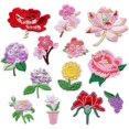 thumbnail image 3 of Parche termoadhesivo bordado, 23 piezas de parches termoadhesivos con flores variadas para manualidades, costura y ropa, 3 of 5