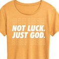 thumbnail image 3 of Instant Message - Not Luck, Just God - Women's Short Sleeve Graphic T-Shirt, 3 of 7