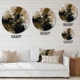 thumbnail image 5 of DESIGN ART Designart "Black Chaos V" Abstract Metal Round Wall Art 36x36 - Disc of 36 Inch, 5 of 5