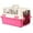Pink, variant on LILEYI Pets Carrier，Kennel，18 In. long，Hard-Sided，for Dog/cat up to 23 lbs，Safe, fashionable and convenient,Make pets feel safe,suit for Airline/Road Travel (Brown)