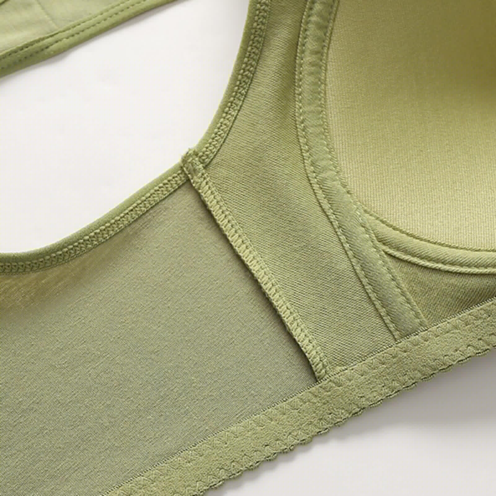 thumbnail image 4 of Front Snap Everyday Bras for Older Women Wirefree Push Up Sport Bra Plus Size Bralettes for Senior, 4 of 7