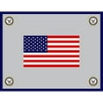 thumbnail image 1 of Chrome Domz 637262963363 Standard Navy Flag Mirror, 1 of 1
