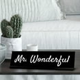 thumbnail image 4 of Signs ByLITA Mr. Wonderful Black Frame, Desk Sign (2x8"), 4 of 4