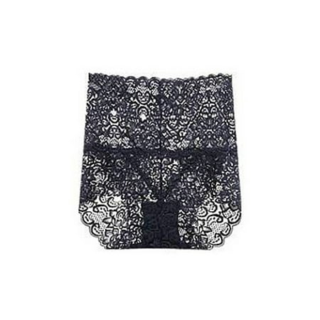 

Women Briefs High Waist Abdomen Control Underwear Floral Lace Hip Lift Underpants for Daily Wear Royal Blue M