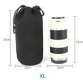 thumbnail image 3 of Universal Lens Case Bag, Black Thicken Neoprene Camera Lens Protective Carrying Case For Photography Gear And Camera Accessories, Four Sizes Option, 3 of 3