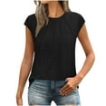 thumbnail image 2 of LADIGASU Women's Spring And Summer Round Neck Printed Short Sleeved Casual Pullover, 2 of 9