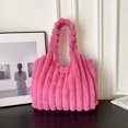 thumbnail image 1 of Bolso de felpa para mujer, bolso de mano dulce de gran capacidad para otoño e invierno, bolso de hombro peludo informal de moda para mujer, 1 of 5