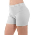 thumbnail image 1 of MixMatchy Women's Solid Seamless Ribbed Biker Shorts, 1 of 6