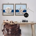 thumbnail image 3 of Stupell Industries Sea Life Starfish Seashell Painting Nature Painting Brown Floater Framed Canvas Art Print Wall Art, 25 x 25, Set of 2, 3 of 9