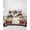 Brown, Cream, Red, variant on Quilts Twin Size, Kitchen Chief Rustic Soft Comforter Bedding Set for Bed, Farmhouse Cake Cooking Red Plaid Lightweight Quilted Bedspread with Pillow Cover(2 Pieces) for All Season, 68x86 Inch