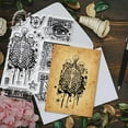 thumbnail image 3 of and Text Background Transparent Clear Stamps Bones Brain Heart Lungs 6x8inch Embossing Stamp Sheets Silicone Clear Stamps Seal for Scrapbooking and Card Making colorful DIY, 3 of 7