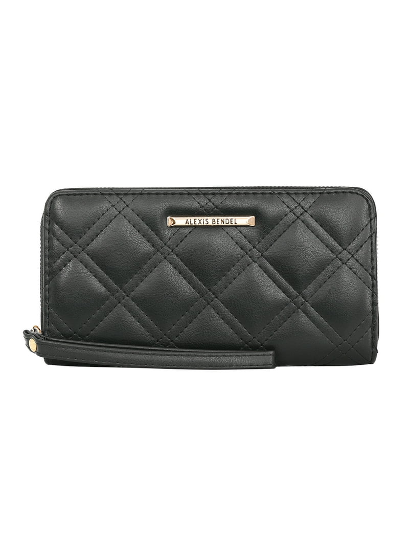 Alexis Bendel Women's Quil Zip Wristlet Wallet Card Holders, 2
