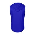 thumbnail image 4 of Bcfgryg Men's T Shirt With Hood Short Sleeve Hoodie With Pockets Drawstring Summer Short Hoodie Leisure Sweatshirt Lightweight Men's Jacket For Hiking Blue XXXL, 4 of 4