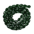 thumbnail image 2 of Transparent Glass Beads Strands Faceted Teardrop Dark Green 15x10mm Hole: 1.6mm about 46~48pcs/strand 27.95 inch(71cm) Glass, 2 of 4