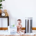 thumbnail image 4 of UBBI Deluxe Edition Metallic Stainless Diaper Pail - Chrome, 4 of 8