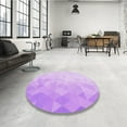 thumbnail image 3 of Ahgly Company Indoor Rectangle Patterned Heliotrope Purple Area Rugs, 8' x 10', 3 of 6