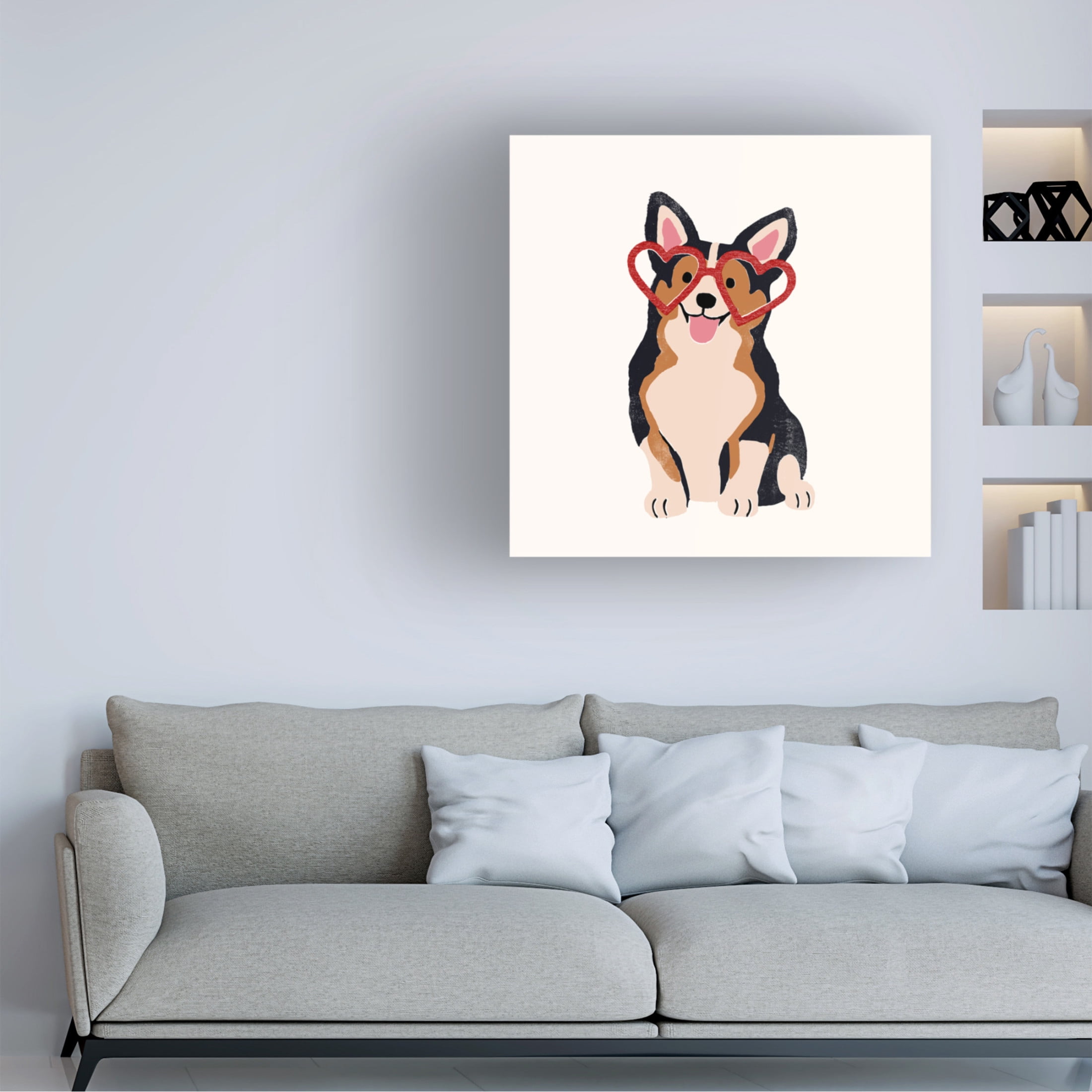 Trademark Fine Art Victoria Barnes  Little Legs Big Heart III Canvas Wall Art
