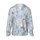 thumbnail image 1 of Fotbe Blue Butterfly Chaqueta con Protección Solar UPF 50+ para Hombre y Mujer, Camisa con Capucha y Bolsillos-Medium, 1 of 7