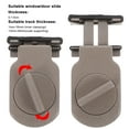 thumbnail image 2 of Niceauty Sliding Window Lock Brown Aluminum Alloy Rubber Home Safety Ventilation, 2 of 8