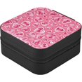 thumbnail image 3 of GZHJMY Valentine's Day Love Heart Mini Jewelry Box, Portable Leather Travel Small Jewelry Organizer Case for Earring, Necklace, Rings, Bracelets, 3 of 7