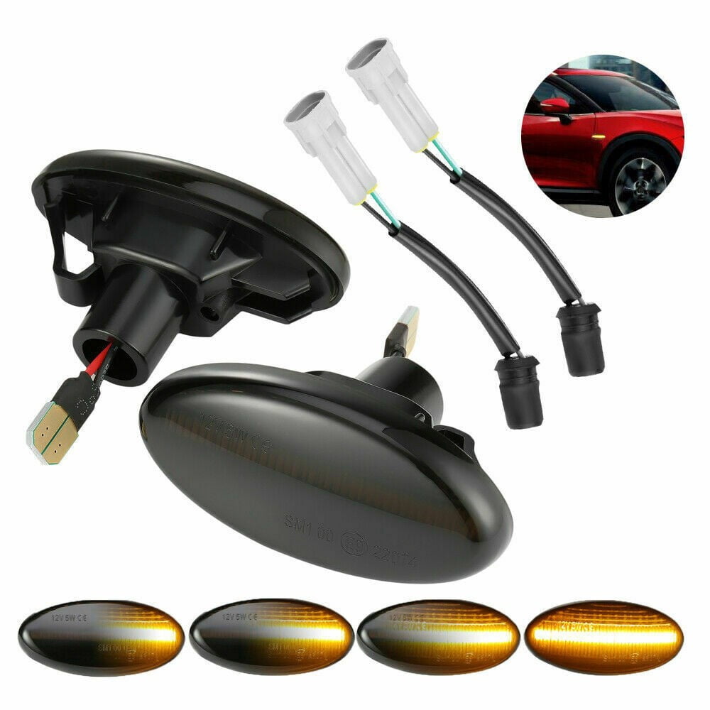Smoke Sequential LED Side Marker Turn Signal Lights For Mazda 3 6 5 2 MPV  BT-50 - Walmart.com