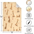 thumbnail image 3 of GZHJMY Cartoon Giraffe Kitchen Dish Towel 1 Pack, Soft Absorbent Dishcloths Reusable Hand Towel Washable Tea Towels for Home Kitchen Bar Table Decor, 28 x 18 Inch Washcloths Decorative Towels, 3 of 7