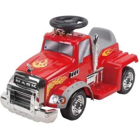 New Star Ride On Mack Truck, 6 Volt, Red