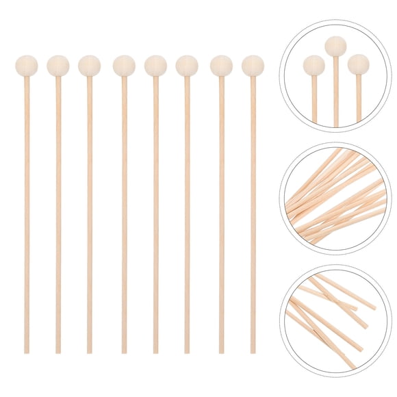SHINYPASING 100Pcs Beverage Stirrers Wooden Stick for Coffee Stirring at Home Use