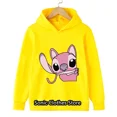 thumbnail image 3 of Sudadera con capucha de Disney Stitch para niñas y niños, ropa de dibujos animados, sudadera de Lilo Stitch, manga, informal, años 90, 3 of 5