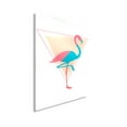 thumbnail image 1 of Awkward Styles Flamingo Metal Wall Art Pyramid Home Decor Prints, 1 of 5