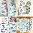 thumbnail image 1 of 2PCS Infant Swaddle Muslin Blanket Newborn Baby Wrap Swaddling Sleeping Bag, 1 of 5