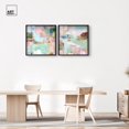 thumbnail image 3 of Soft Mirage Abstract Duet Shadowbox Print Modern Wall Decor Set by Art Remedy, Black Frame, 30 x 30, 3 of 6