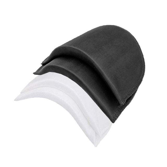 20 pares de hombreras prácticas, almohadillas de esponja para coser, hombreras útiles para ropa tipo Blazer (blanco + negro, 8x13,5x1cm)